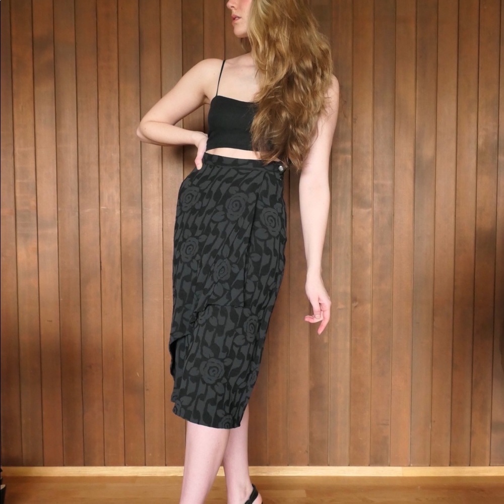 Vintage Max Mara Silk Skirt